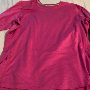 Nike running dri fit pink top